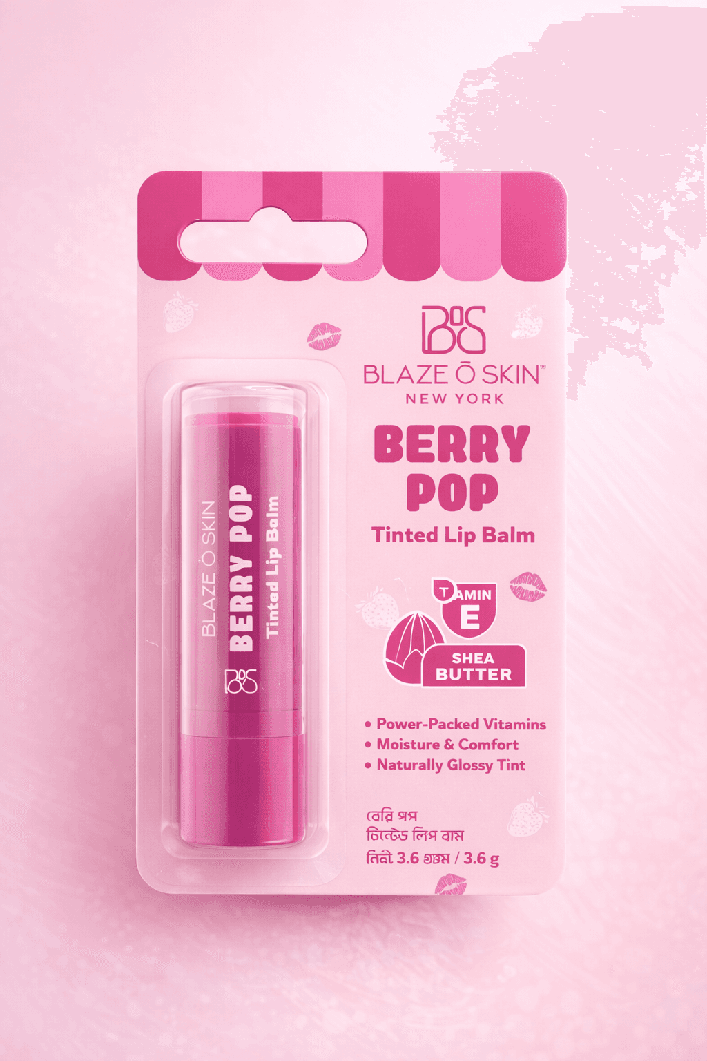Blaze O’ Skin Berry Pop Tinted Lip Balm 4.5gm