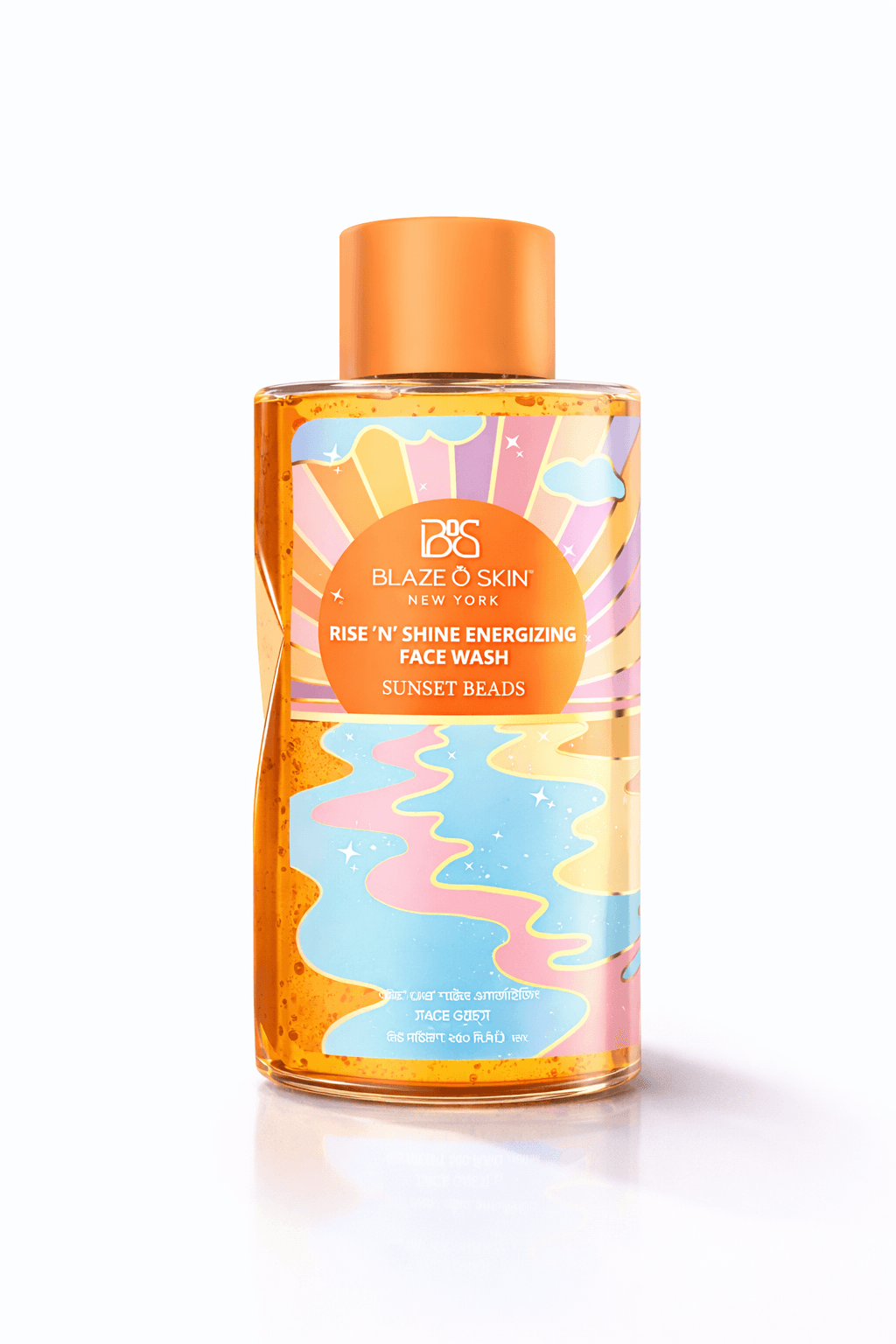 Blaze O' Skin Rise ‘N’ Shine Energizing Face Wash - Sunset Beads 250ml